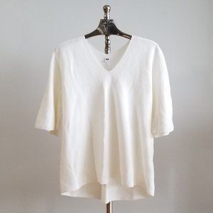 3/$40 UNIQLO Casual white knit top